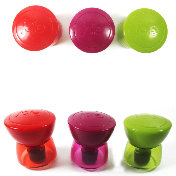 2 Wine Bottle Stopper Joie Twist Top Seal Cap Reusable Vacuum Sealed Cover Saver