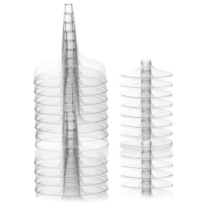 12 PCS Champagne Flutes 5.4 oz Party Essentials Clear Plastic Glasses Disposable