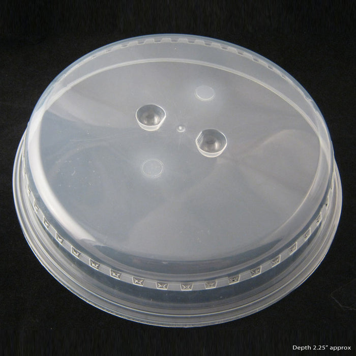 2 pc Microwave Plate Covers Colors Plastic Steam Vent Splatter Lid 10" Food Dish