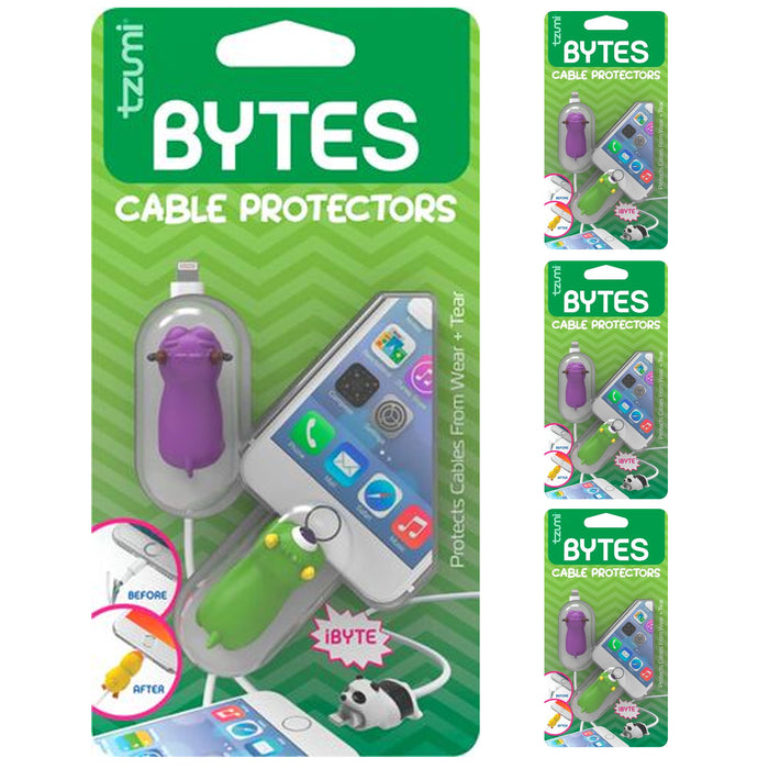 8 Pc Cable Protector Cute Monster Bytes Protective Charging Charger Cord Saver