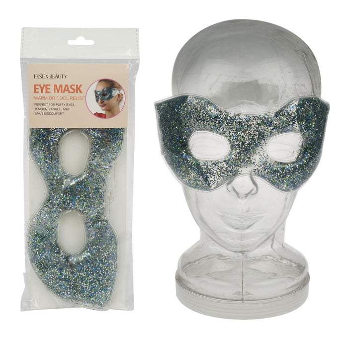 2 X Glitter Gel Eye Mask Cold Press Heat Pad Tired Puffy Eyes Bags Dark Circles