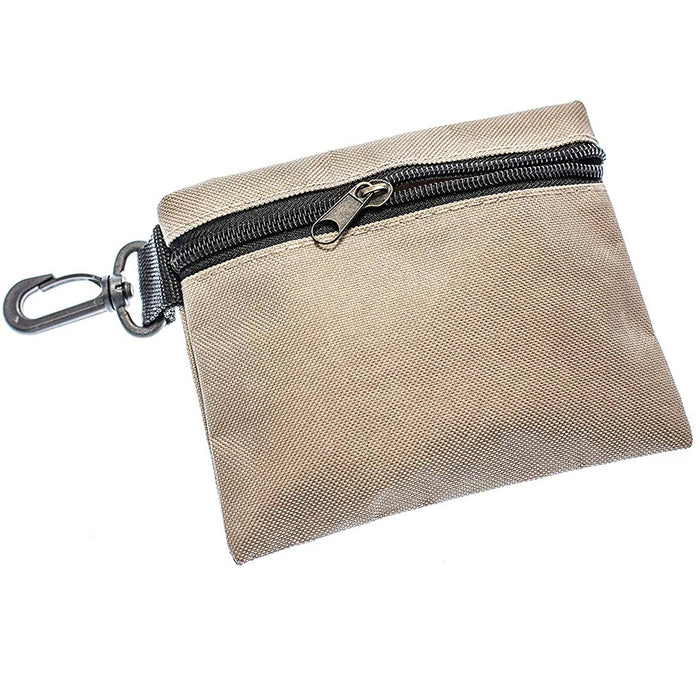 2 pcs Storage Pouch Multi Purpose Zip Bag Clip Cosmetic Organize Pocket 6"x5"