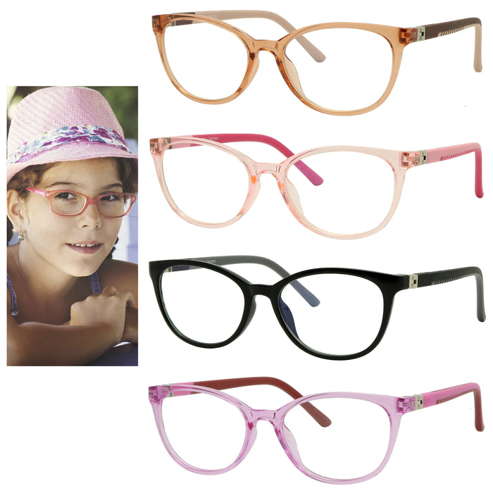 2 Pairs Kids Blue Light Blocking Glasses Anti Eyestrain Gaming Computer Phone