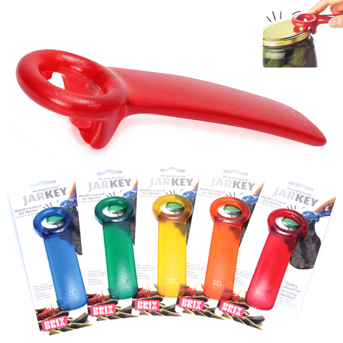 6 Jar Pop Lid Bottle Opener Rim Tool Grip JarKey Lifter Cap Arthritic Weak Hands