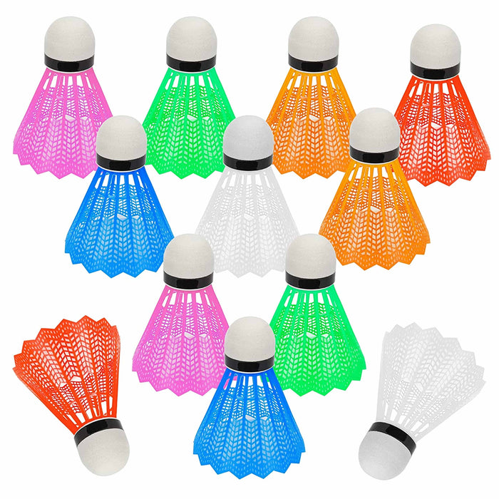 12 pcs Training Exercise Nylon Shuttlecocks Birdies Badminton Ball Game Sport