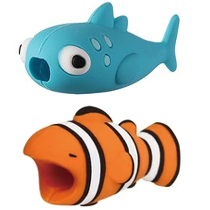 8 Pc Cord Bytes Cable Protector Clownfish Fish Protective Charging Charger Saver