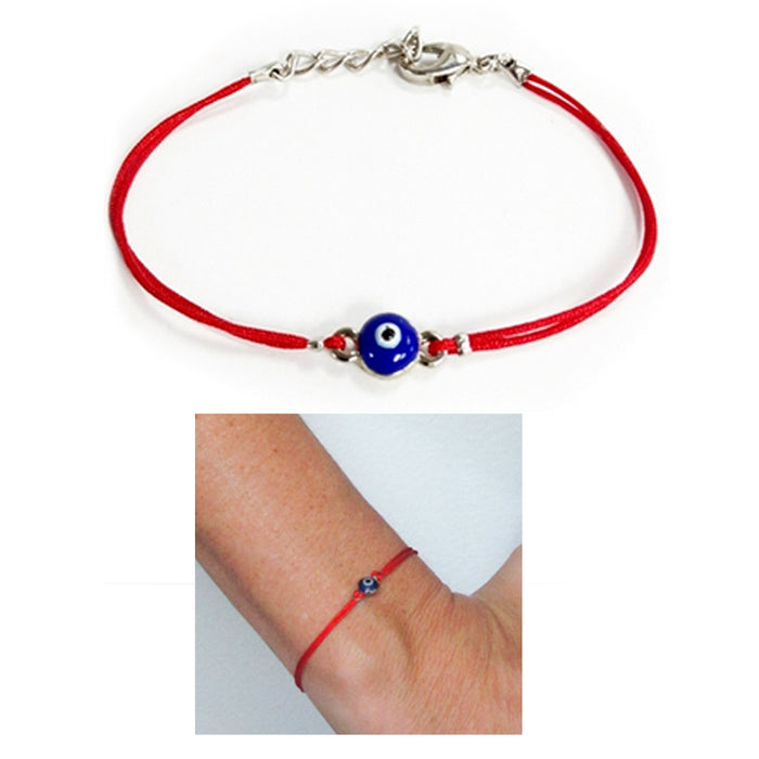2 Pack Evil Eye Bracelet Red String Kabbalah Nazar Lucky Charm Protection Gold