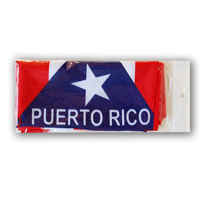 Puerto Rico Scarf Flag Bandera Patriotic Long Banner Head Wrap Knitted Fashion