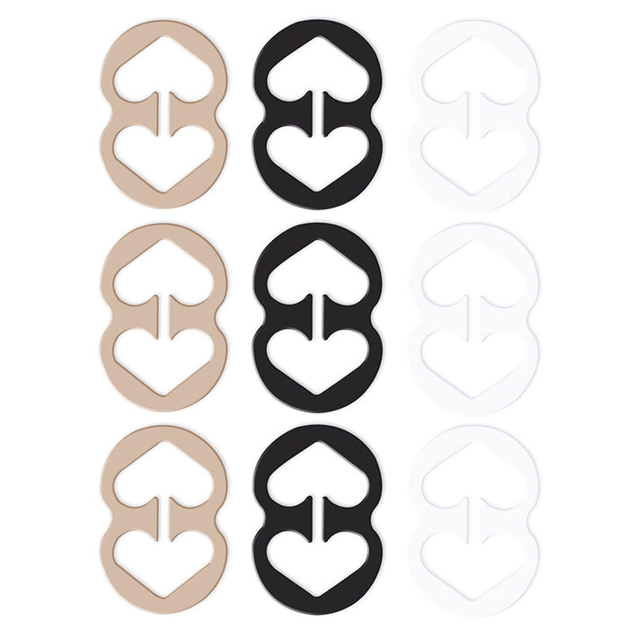 12Pc Bra Clips Perfect Lift Adjust Clasp Strap Cleavage Control Racerback Buckle
