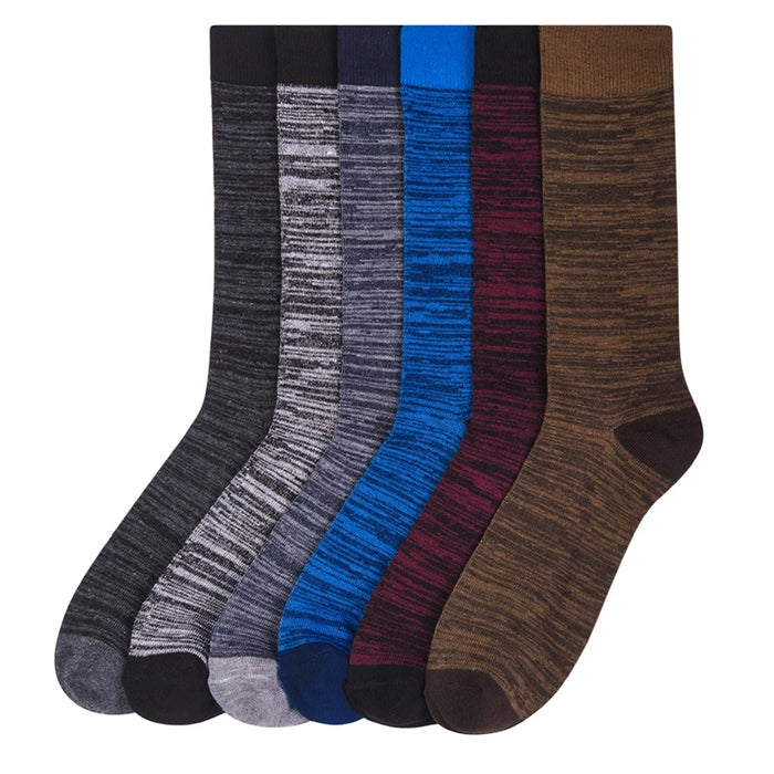 12 Pairs Mens Dress Socks Knocker Design Crew Pattern Stripe Dot Argyle 10-13