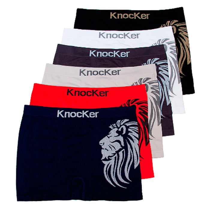 Pack of 12 Men Seamless Boxer Briefs Knocker Microfiber Underwear Wholesale Save