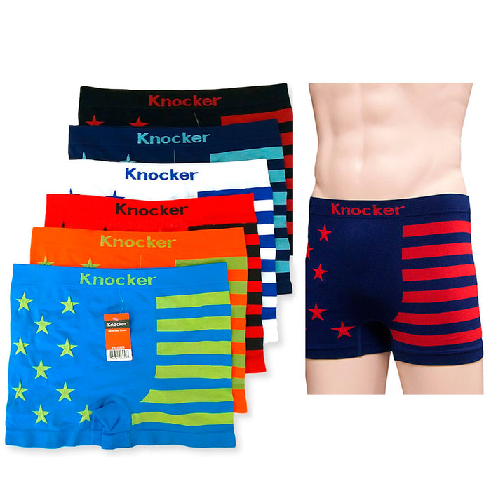 3 Mens Seamless Boxers Briefs Underwear Athletic Underpants Knocker One Size Lot
