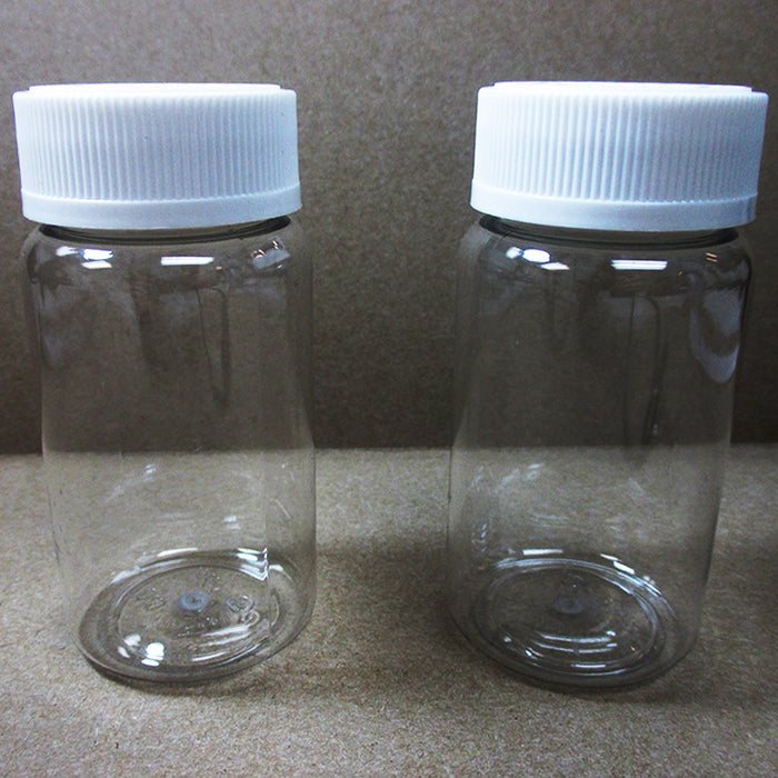 50 Clear Empty Plastic Pill Bottles Cap Medicine Container Vitamin Capsule Safe