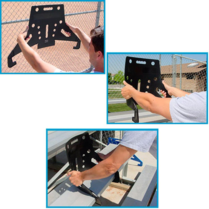 Portable Stadium Seat Back Support Chair Bench Bleacher Concert Events Backrest