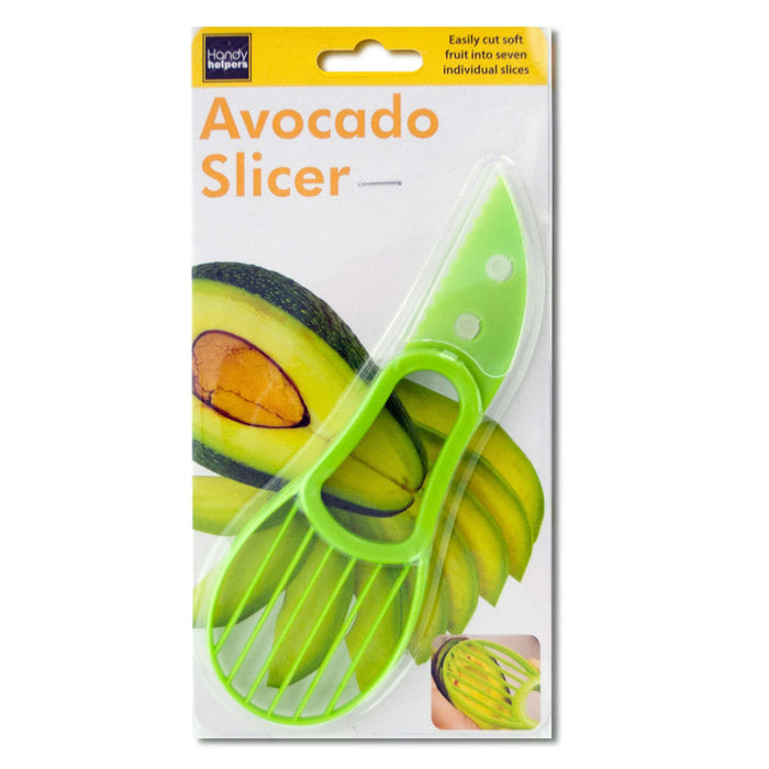 Avocado Slicer Cutter Tool Peeler Seed Scoop Slices Green Knife Kitchen Gadget