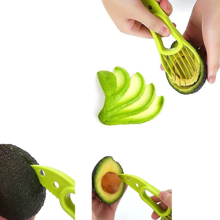 2 Pack Avocado Slicer Knife Kitchen Gadget Cutter Tool Peeler Seed Scoop Slices