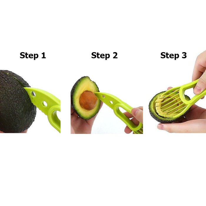 2 Pack Avocado Slicer Knife Kitchen Gadget Cutter Tool Peeler Seed Scoop Slices