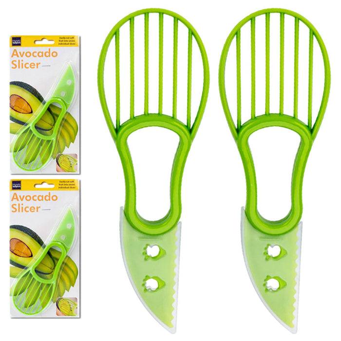 2 Pack Avocado Slicer Knife Kitchen Gadget Cutter Tool Peeler Seed Scoop Slices