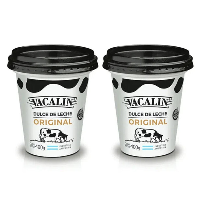 2 PC Vacalin Dulce De Leche Jar Argentina Caramel Spread Arequipe Original 400g