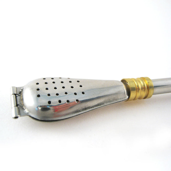 Stainless Steel Filtered Straw Bombilla Yerba Mate Tea Gourd Drinking Argentina