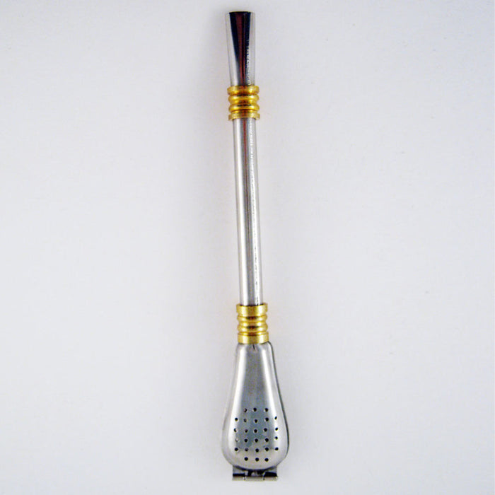 Stainless Steel Filtered Straw Bombilla Yerba Mate Tea Gourd Drinking Argentina