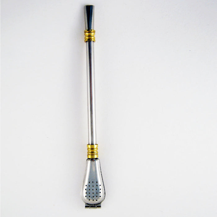 Stainless Steel Yerba Mate Tea Bombilla Straw Drinking Gourd Lasts Lifetime M36