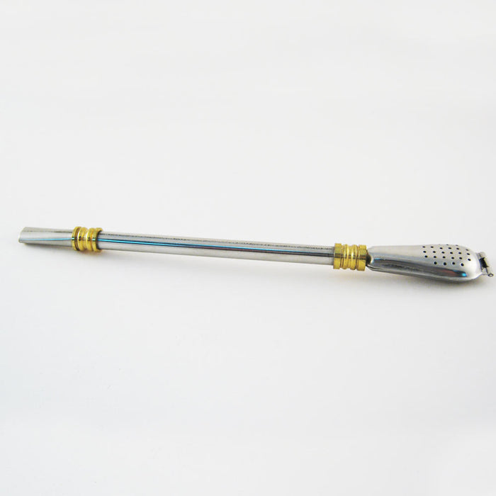 Stainless Steel Yerba Mate Tea Bombilla Straw Drinking Gourd Lasts Lifetime M36