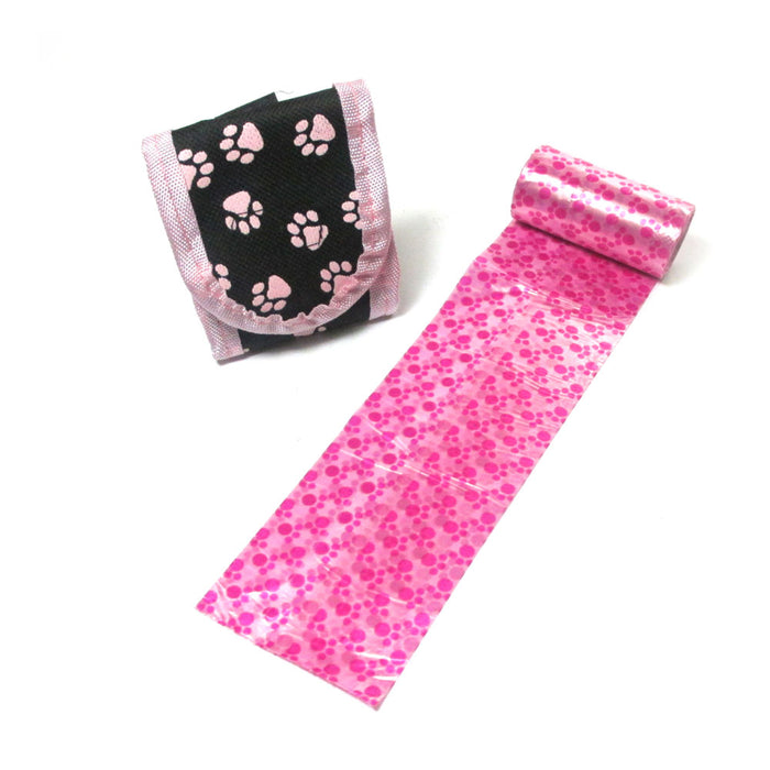 3 Pink Dog Waste Bags Refills Dispenser Pet Dog Cat Pickup Poop Bag Refill Roll