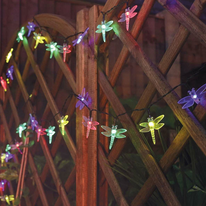 40 LED Solar Powered String Dragonfly Fairy Lights Party Outdoor Garden Decor