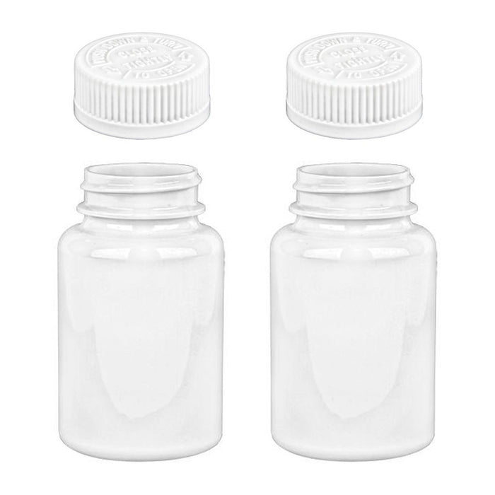 50 Empty Plastic Pill Bottles Medicine Container Vitamin Capsule Drug Holder Lot