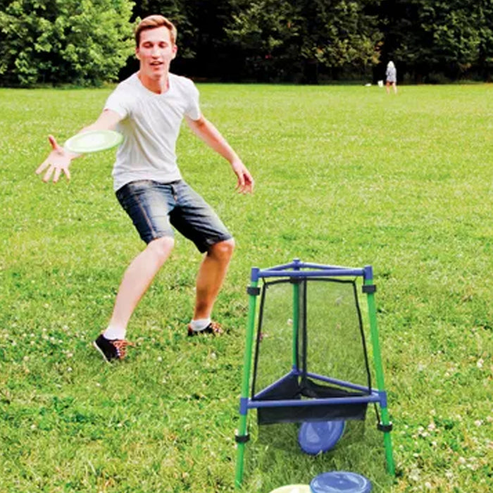Disc Golf Set Basket Net Beginner Started Outdoor Game Family Fun Gift