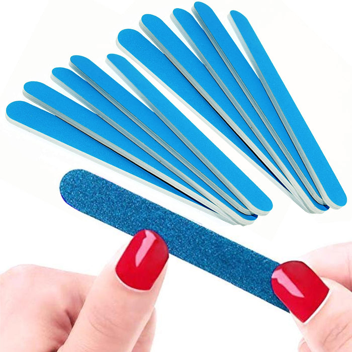 10 Pc Professional Nail File Double Sided Emery Boards 240 Grit Salon Manicure