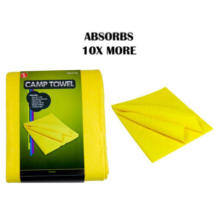 Camping Towel Fast Dry Super Absorbent Hiking Fishing Travel Bath Large 27"x50"