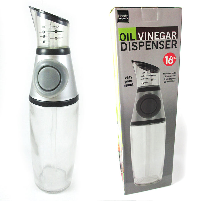 Oil Vinegar Dispenser Bottle Measure Easy Pour Spout Measuring Tool Kitchen New