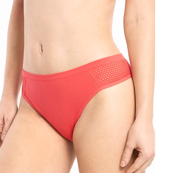 12 Womens Breathable Seamless Thongs No Show Pantie Low Rise Underwear One Size