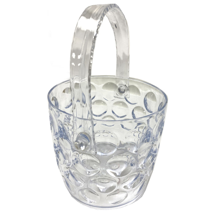 1 Clear Ice Bucket Container Cooler Crystal Plastic Wine Chiller BPA Free 42oz