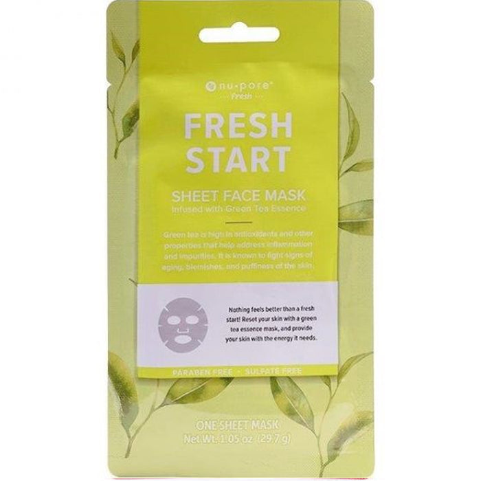 12 Pack Set Nu-Pore Fresh Face Masks Facial Tissue Assorted Skin Care Cleansing