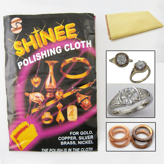 1 Shinee Jewelry Polishing Cloth Clean Silver Gold Cleanning Cooper Brass Nickel