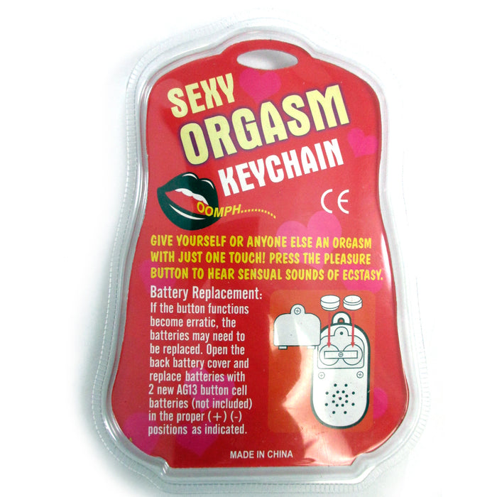 Sexy Orgasm Keychain Novelty Present Adult Car Funny Humor Joke Noisy Gag Gift