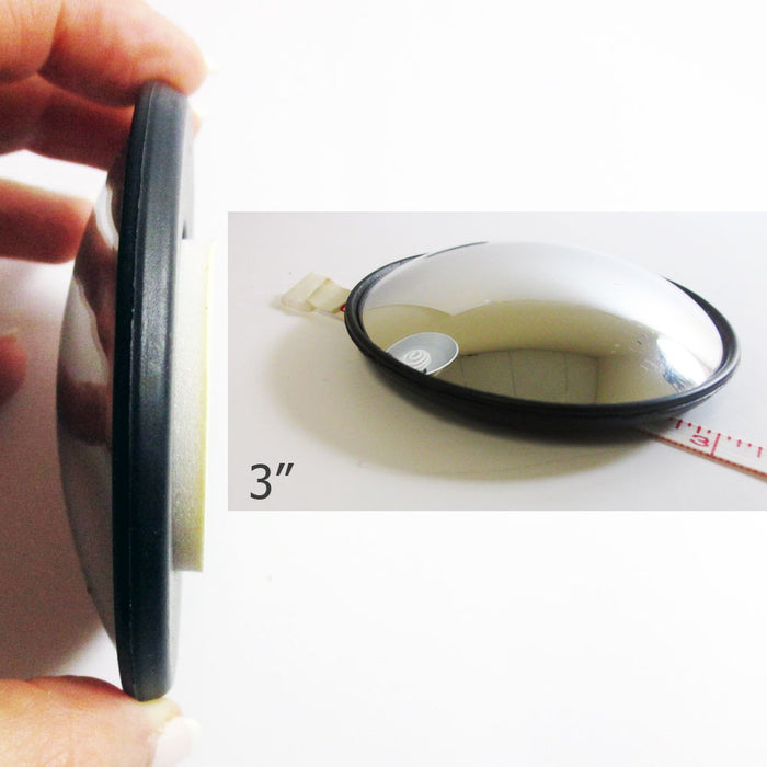 2 x Blind Spot Mirror 3" Wide Angle Convex Convex Rear Side View Cars Trucks SUV