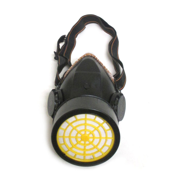 4 Pc Cartridge Respirator Mask Goggle Kit Gas Safety Chemical Spray Dust Mask