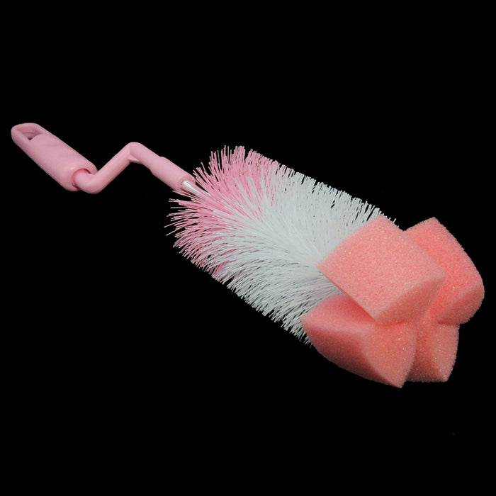 2PC Flexible Bottle Scrubber Cleaning Scrubbing Brush Glass Cup Washing Kitchen