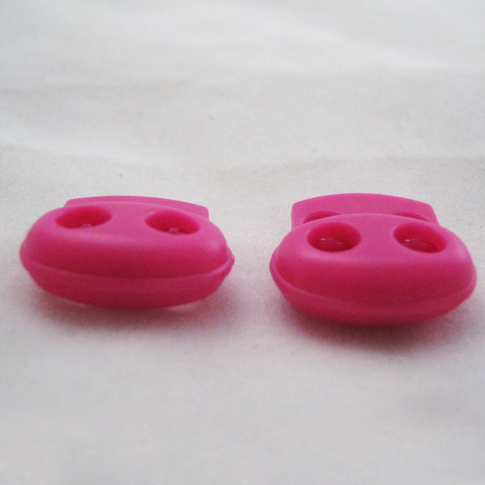 2 Shoe Lace Shoelace Buckle Rope Clamp Cord Lock Stopper Run Sports Pink New !!!