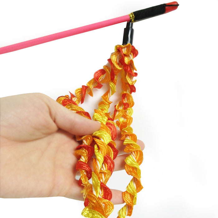 Cat Kitten Wand Toy Teaser Interactive Catcher Funny Exercise Stick Kitten Cats