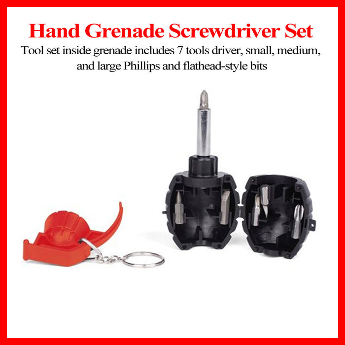 7 Pc Screwdriver Tool Set Granade Repair Glasses Phones Bits Jewelry Watch New !