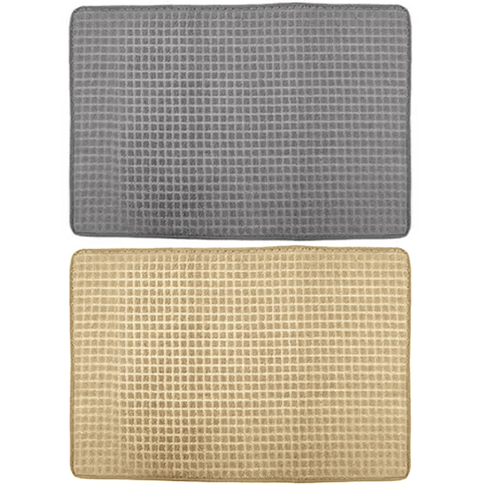 2 Quick Dry Kitchen Microfiber Dish Drying Mat Absorbent Pad Colors New 40X48cm