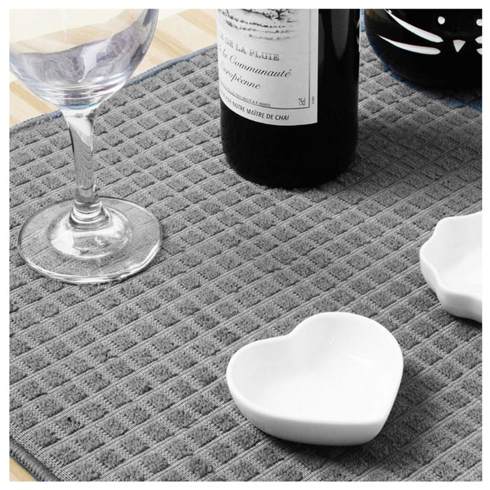 2 Quick Dry Kitchen Microfiber Dish Drying Mat Absorbent Pad Colors New 40X48cm
