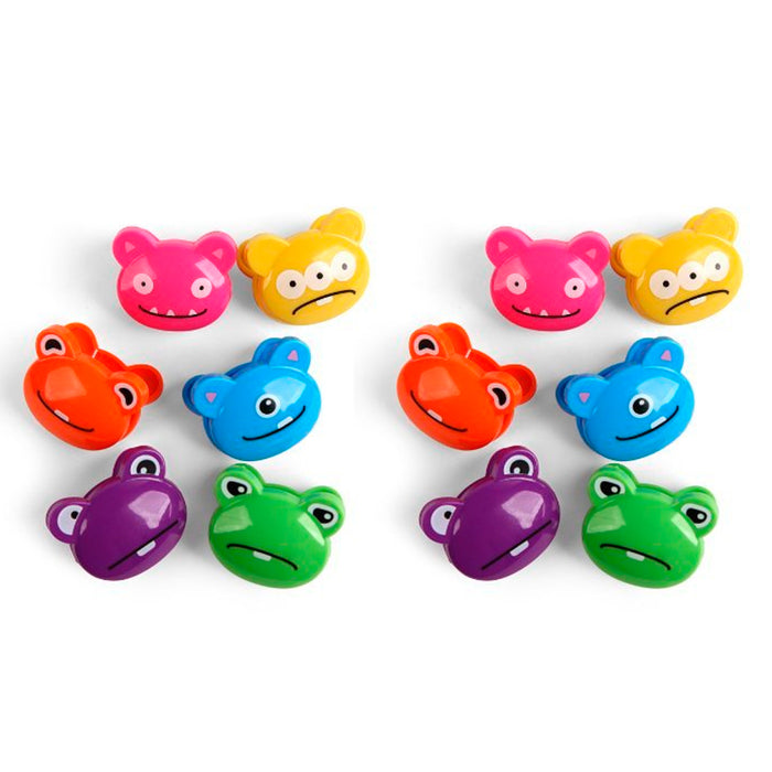 12 Pc Kikkerland Bag Sealing Clips Food Storage Seal Tight Chips Monster Clip