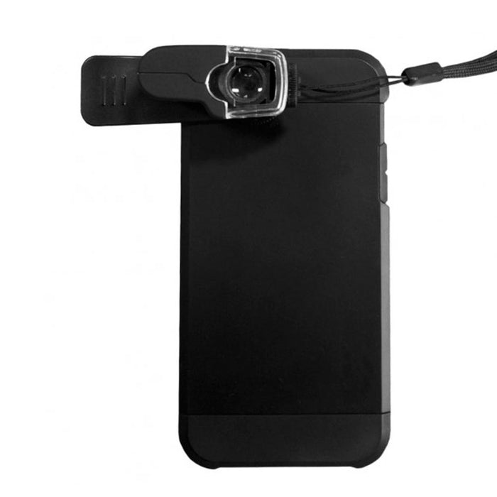 Clip-On Microscope Magnifier Lens with LED Lights Jeweler Loupe 15x Zoom Clamp