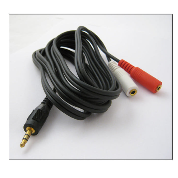 Double Earphone Dual Headphone Y Splitter Cable Cord Adapter Jack Plug 3.5mm 6ft